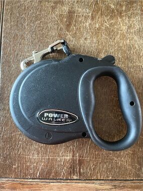 Power Walker - Black Retractable Dog Leash (L)